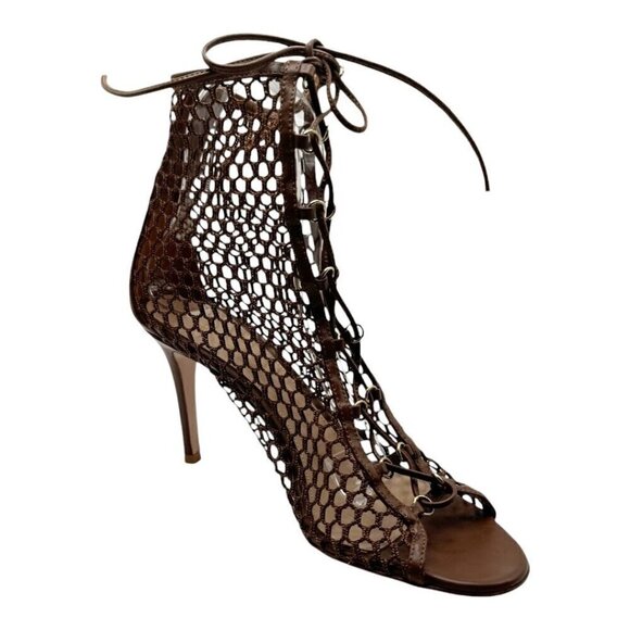 Gianvito Rossi Cage Mesh Booties - Picture 1 of 10